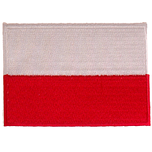 Strijkapplicatie 8x6cm vlag Polen