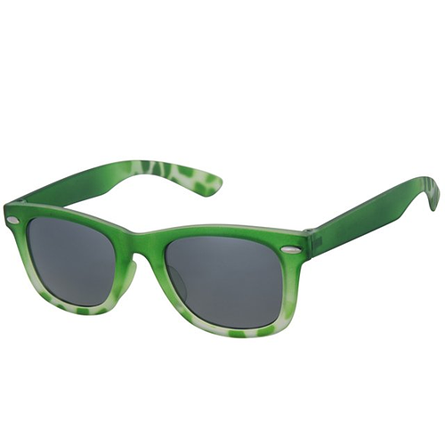 Meisjeszonnebril groen transparant montuur kunststof gemeleerd 5-8jr - 100% UV cat 3