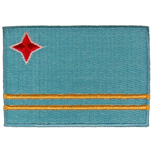Strijkapplicatie/Patch - Vlag Aruba - 8x6cm 