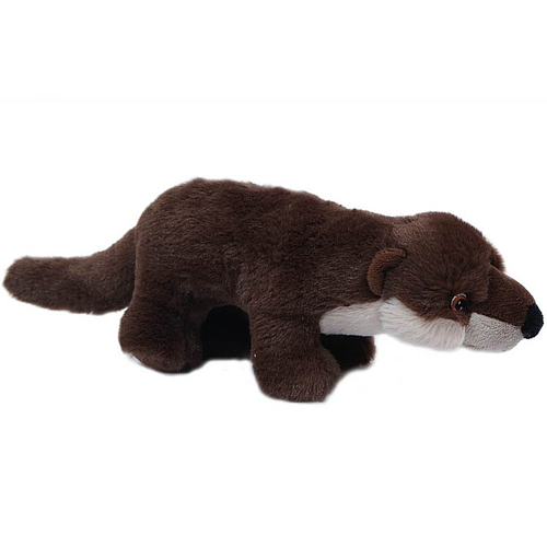 Superzachte Eco Knuffel met geborduurde oogjes - Otter 26 cm