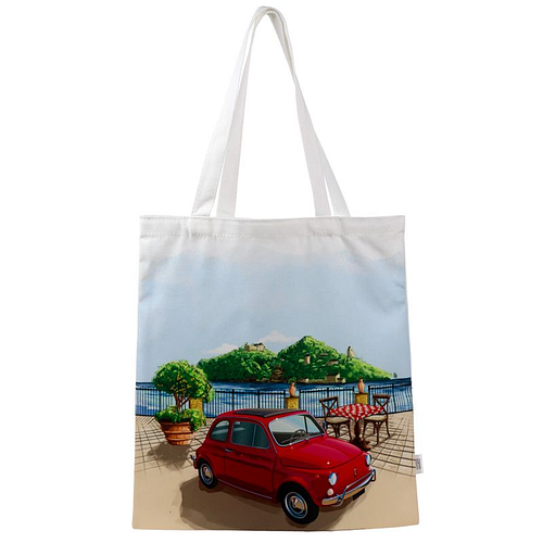 Boodschappentas - Fiat 500 Riviera - 39x37cm