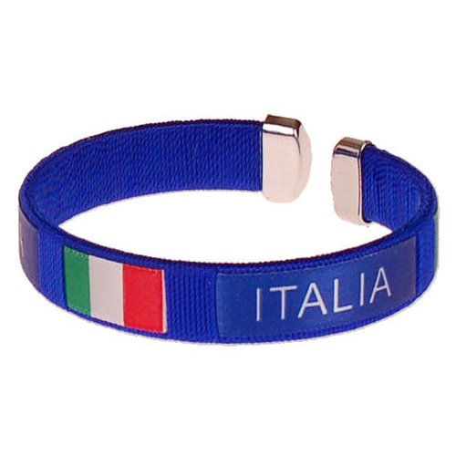 Armbandje - Italia Vlag - Rood - Azzurri Voetbal - Onesize 