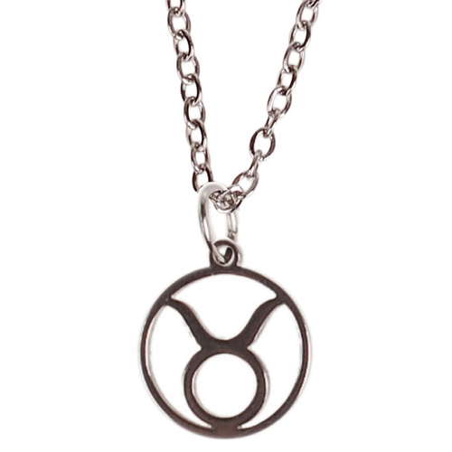 Ketting Zilverkleurig 55cm - Hangertje Sterrenbeeld RVS -  Stier