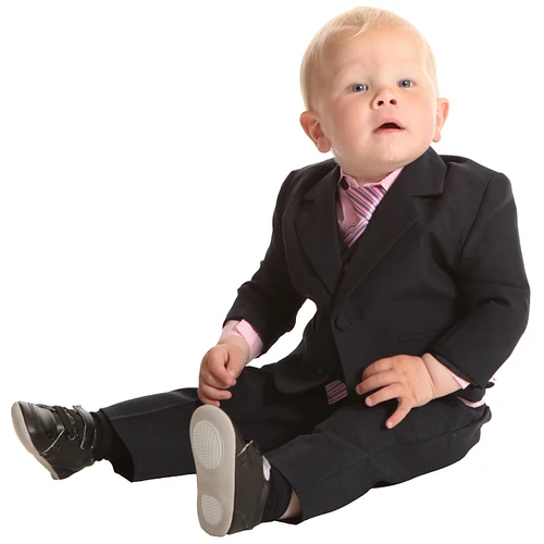 Luxe babykostuum effen zwart