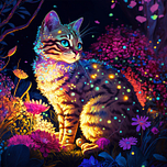 Diamond Painting Set - Kat / Poes - incl. Pen & Wax - 30x30cm