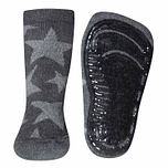  Antislip sokken grijs met lichtgrijze sterren