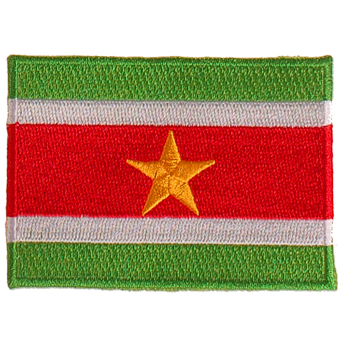 Strijkapplicatie 8x6cm vlag Suriname