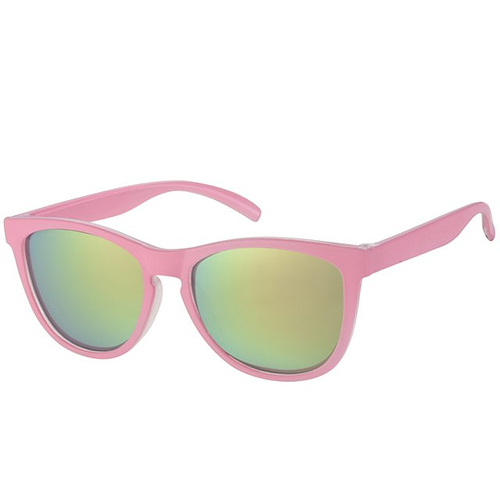 Meisjeszonnebril Vlindermodel Roze met revo glazen 5-8jr - 100% UV cat 3