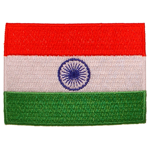 Strijkapplicatie/Patch - Vlag India - 8x6cm 