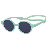 Babyzonnebril - Lichtgroen/Sage green met rubber hoofdband aan voet 0mnd-12mnd - 100% UV cat 3