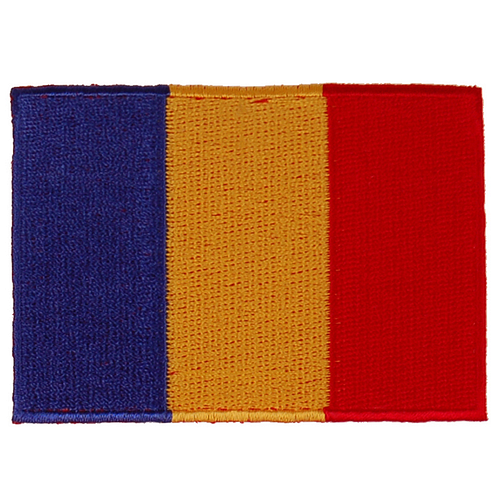 Strijkapplicatie/Patch - Vlag Roemenie - 8x6cm 
