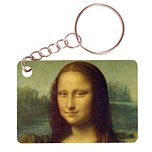 Sleutelhanger 6x4cm - Mona Lisa - Leonardo da Vinci
