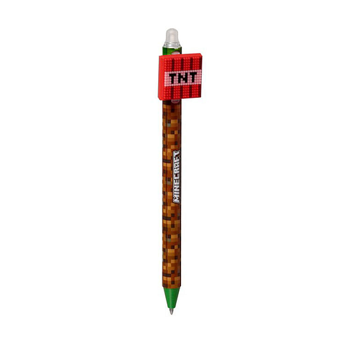 Pen Blauw - Minecraft TNT Block - Uitwisbaar Inkredible - 16.5cm