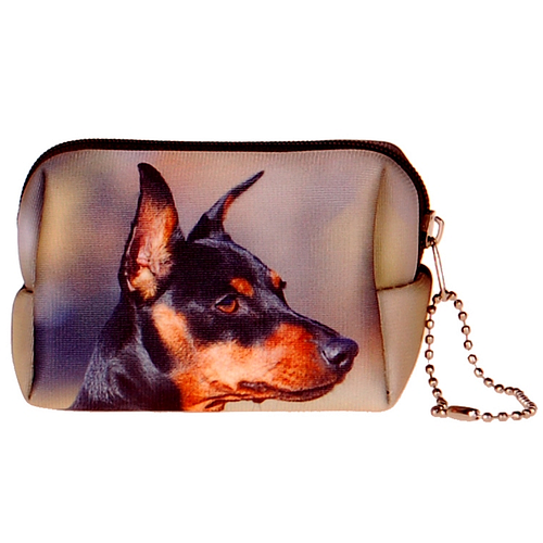 Kleine etui/klein toilettasje Doberman Pinscher