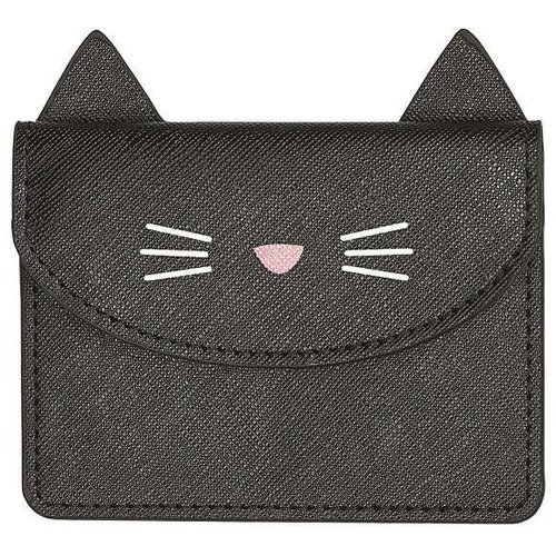Mini Pashouder Ed the Cat - Vegan Leer - 10x9.5cm