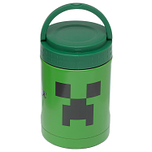 Lunchpot Minecraft Creeper Thermos Heet & Koud Duurzame RVS - Groen - 500ml