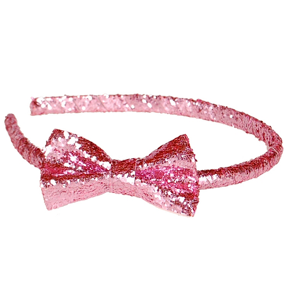 Diadeem met strik glitters kopen? Bestel Diadeem met strik glitters roze A39087 online.