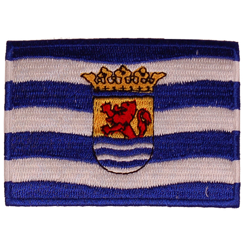 Strijkapplicatie/Patch - Vlag Zeeland - 8x6cm 