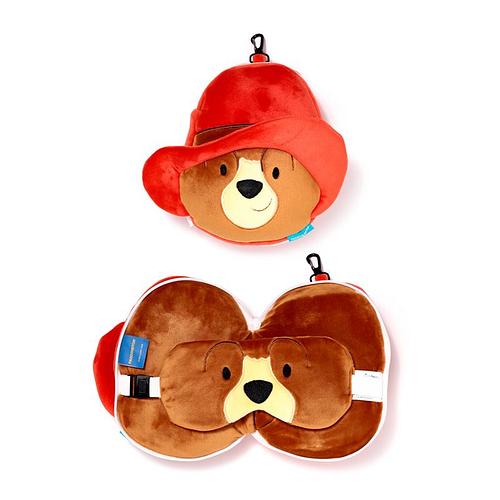 Reiskussen & Slaapmasker - Paddington Bear - Rond - Relaxeazzz - 17.5x20.5x9cm