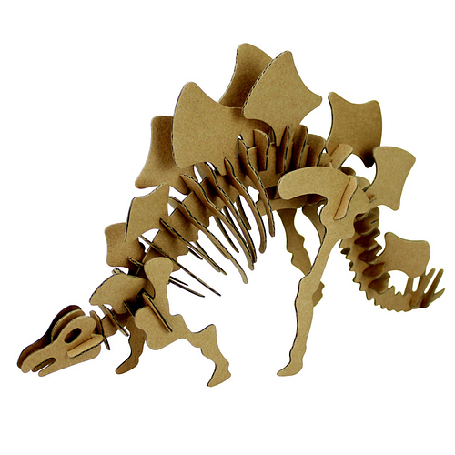 3D Model Karton Puzzel - Stegosaurus Dinosaurus - DIY Hobby Knutsellen - 26x16x7cm