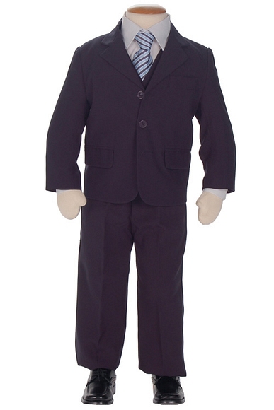 Broek en jasje donkerblauw