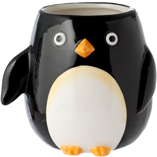 Bloempot Pinguin voor Binnen - Keramiek - 10,5x11,5cm