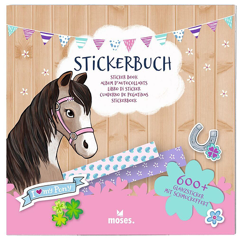 Stickerboek Paarden - 600 Stickers - 17x17x0.8cm