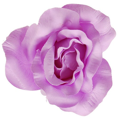 Haarclip grote lila roos - 9 cm 