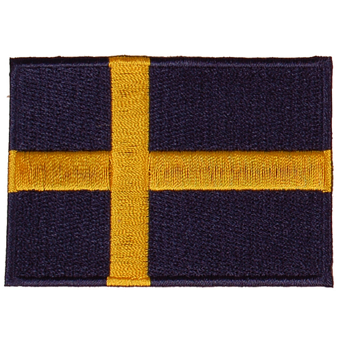 Strijkapplicatie/Patch - Vlag Zweden - 8x6cm 