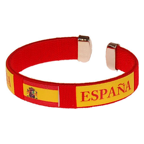 Armbandje - Espana Vlag - Rood - Voetbal - Onesize 