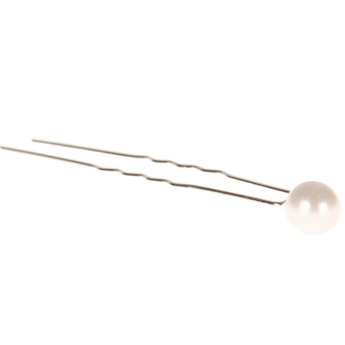Haarsteker zilver met pareltje