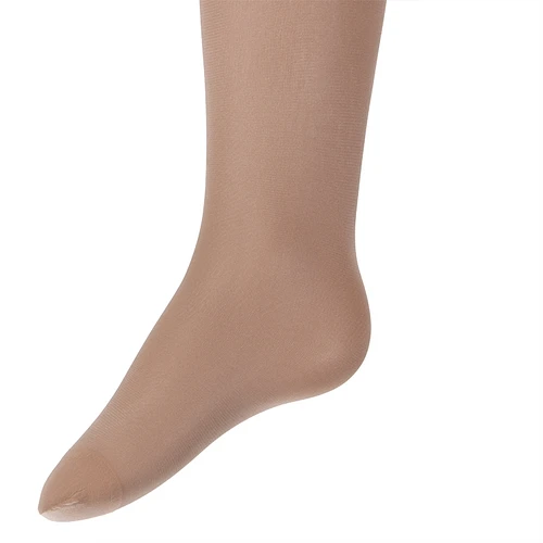 Huidskleurpanty voor Meisjes Satijnglans Beige Effen | Kindermaat Huidskleur Meisjespanty