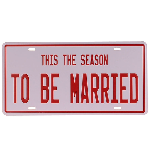  Amerikaans nummerbord - To Be Married