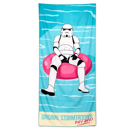 Strandlaken/Handdoek Original Stormtrooper - Day Off Zwembad - Microvezel - 180x85