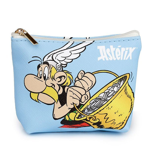 Klein portemonneetje Asterix lichtblauw - 11x9cm