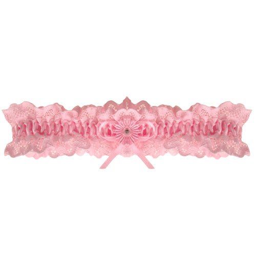 Roze kousenband met kant, roze bloemetje strass kopen? Bestel Roze kousenband kant, roze bloemetje en strass A41098 online.