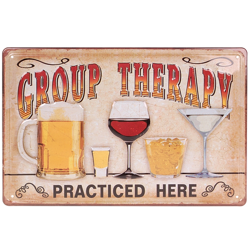 Metalen plaatje - Group Therapy