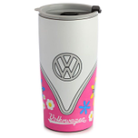 RVS Thermosbeker 500ml  Roze Summer Love - Volkswagen T1