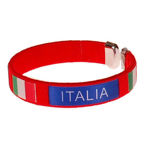 Armbandje - Italia Vlag - Blauw - Azzurri Voetbal - Onesize 