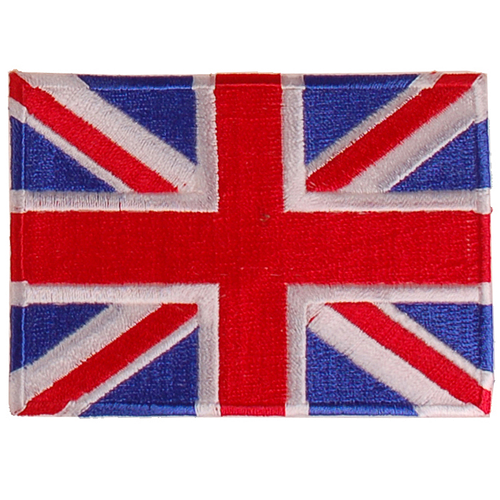 Strijkapplicatie 8x6cm vlag Brits