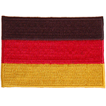 Strijkapplicatie 8x6cm vlag Duitsland