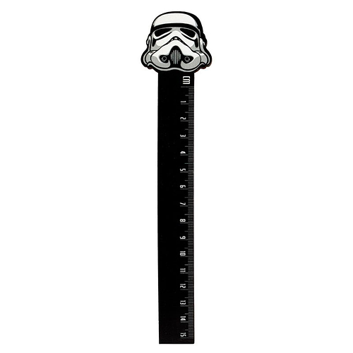 Liniaal Hout - Original Stormtrooper Masker - Zwart & Wit - Centimeter - 15cm