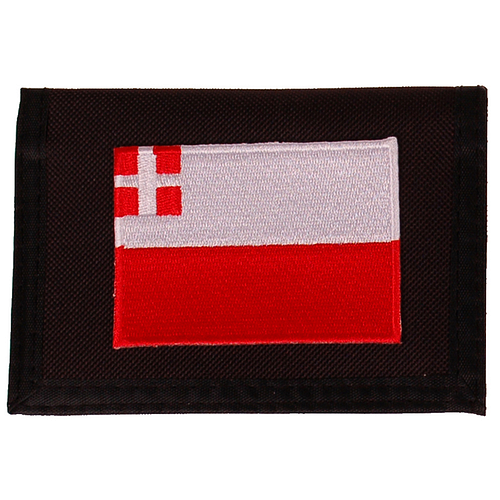 Portemonnee zwart 14x10cm - Vlag Utrecht - 8x6cm 