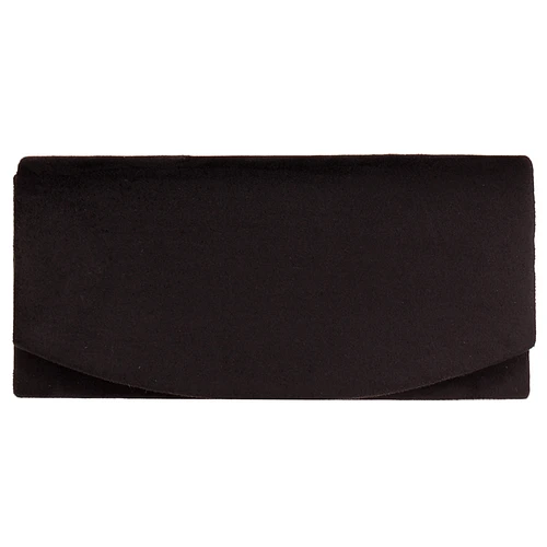 Avondtasje - Zwart Fluweel Zacht - Magneetsluiting - Schouderketting - 20x10cm