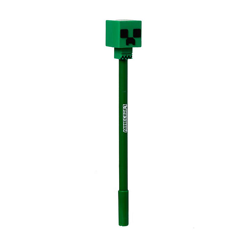 Pen Blauw - Minecraft Creeper Groen Chibi-Top - Uitwisbaar Inkredible - 17.5cm