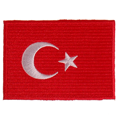 Strijkapplicatie 8x6cm vlag Turkije