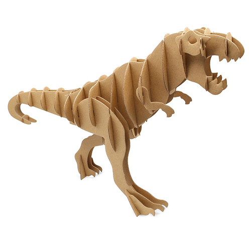 3D Model Karton Puzzel - Tyranossaurus Dinosaurus TREX Groot - DIY Hobby Knutsellen - 52.5x31x15cm