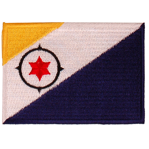 Strijkapplicatie/Patch - Vlag Bonaire - 8x6cm 