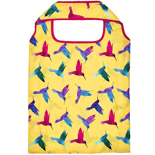 Opvouwbaar Tasje - Kleurrijke Kolibries - Vogels - Duurzaam - 40x66cm