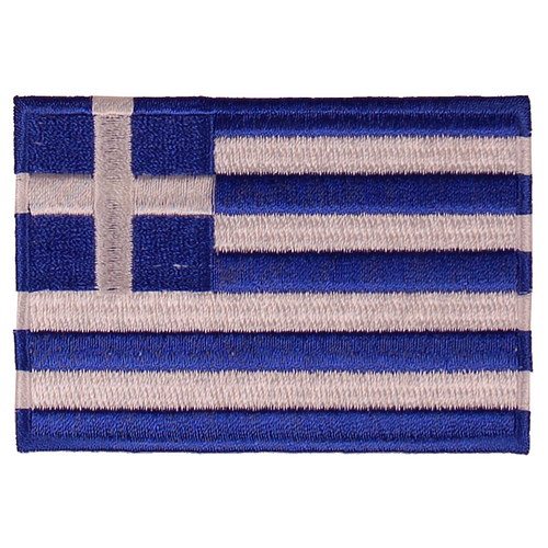 Strijkapplicatie/Patch - Vlag Griekenland - 8x6cm 